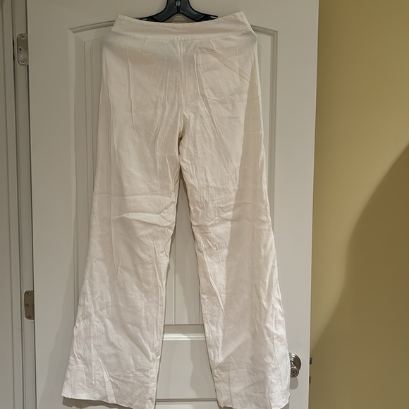 Lilly Pulitzer White Linen Pants Size 4 - Picture 4 of 4
